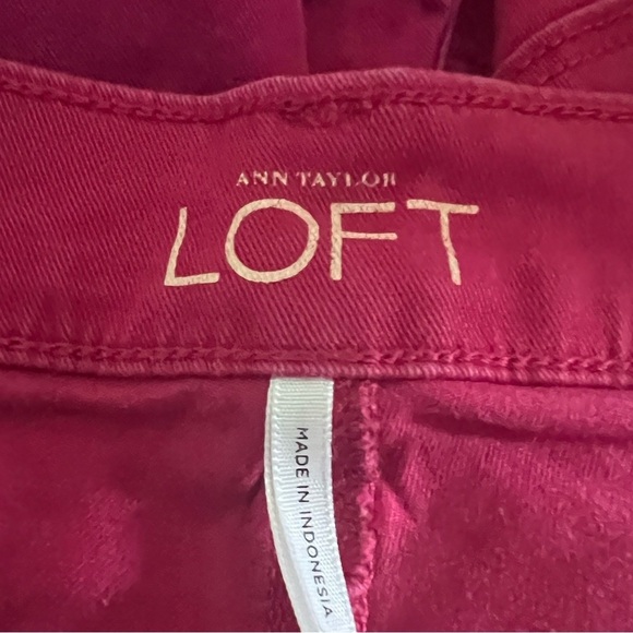 Loft Dark Pink Rinse Modern Skinny Jeans Size 29/8 - Picture 6 of 7